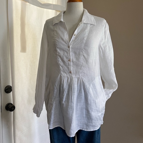 COPY - Lilly Pulitzer 100% Linen Palm Shores Tunic With Pockets - Picture 1 of 5